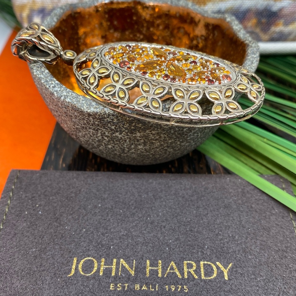 John Hardy Batu Kawung Silver 18K Enhancer Pendant - Picture 4 of 16